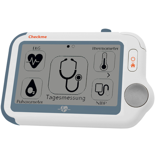 Tragbarer EKG Monitor mit Pulsoximeter und Thermometer