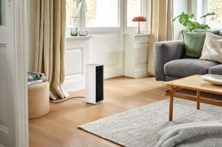Wohnzimmer mit Heizlüfter
