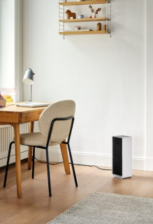 Wohnzimmer mit Heizlüfter